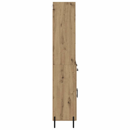 Skåp Artisan Ek med låda 69,5 x 32,5 x 180 cm