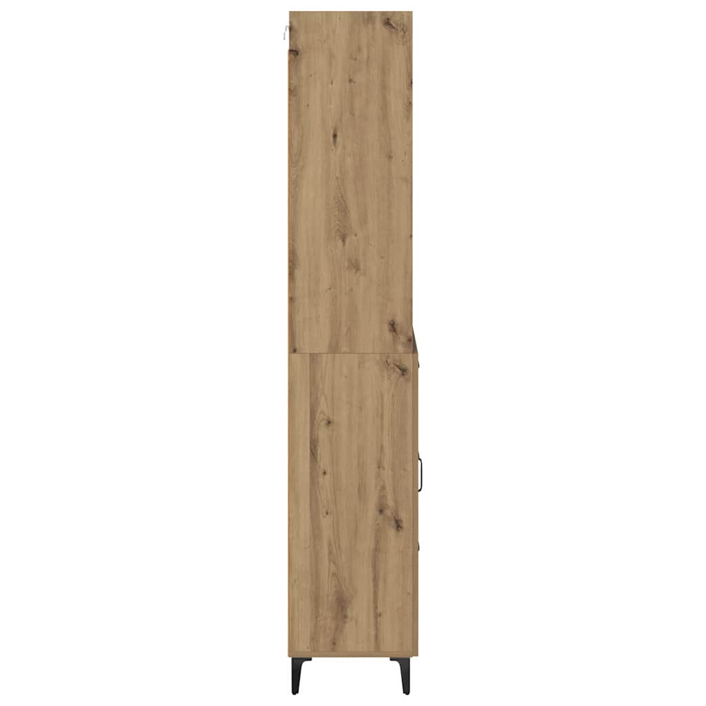 Skåp Artisan Ek med låda 69,5 x 34 x 180 cm