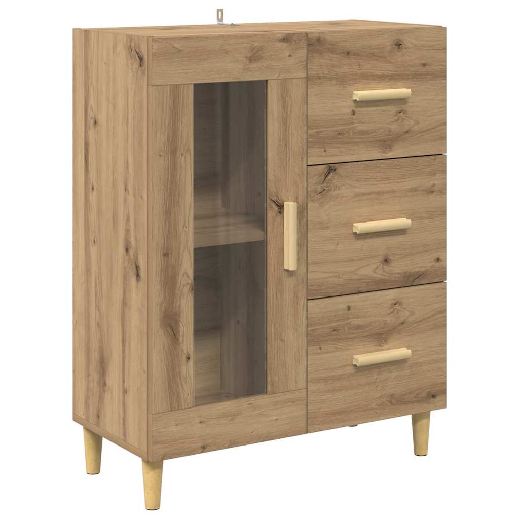Skåp Artisan Ek med låda 69,5 x 34 x 180 cm