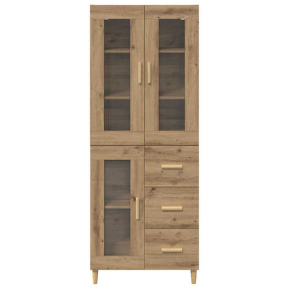 Skåp Artisan Ek med låda 69,5 x 34 x 180 cm