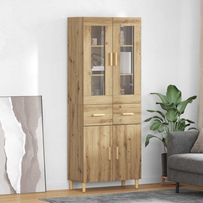 Skåp Artisan Ek med låda 69,5 x 34 x 180 cm