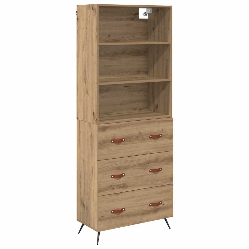 Skåp Artisan Ek med låda 69,5 x 34 x 180 cm
