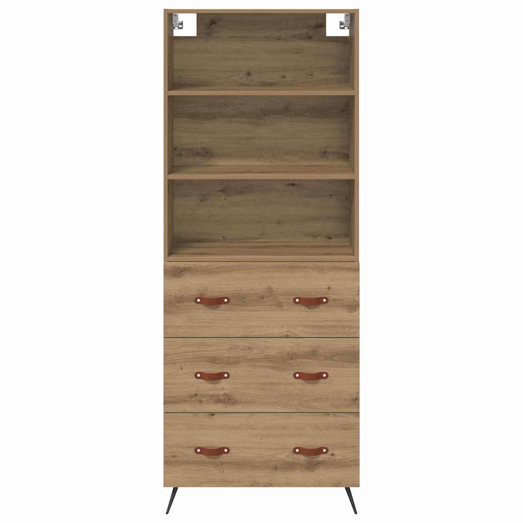 Skåp Artisan Ek med låda 69,5 x 34 x 180 cm