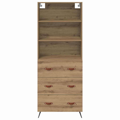 Skåp Artisan Ek med låda 69,5 x 34 x 180 cm