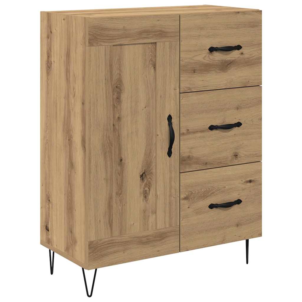 Skåp Artisan Ek med låda 69,5 x 34 x 180 cm