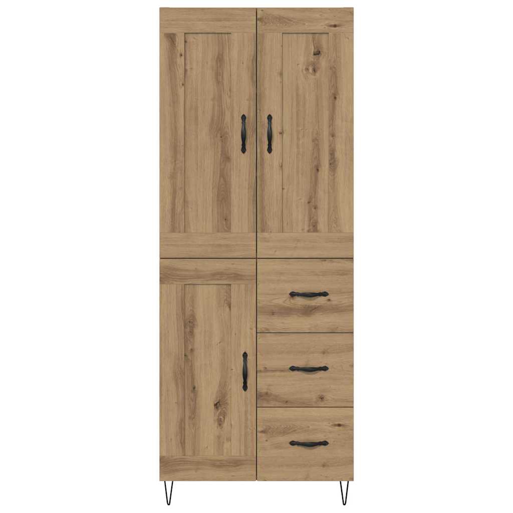 Skåp Artisan Ek med låda 69,5 x 34 x 180 cm