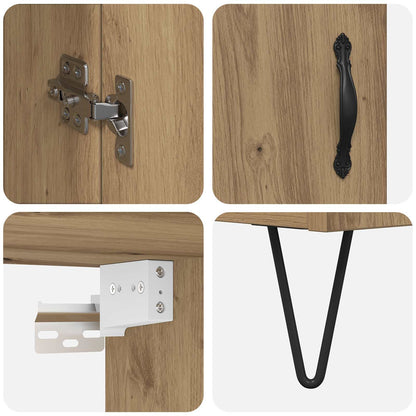 Skåp Artisan Ek 69,5 x 34 x 180 cm Konstruerat trä