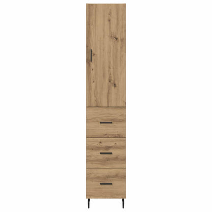 Skåp Artisan Ek med låda 34,5 x 34 x 180 cm