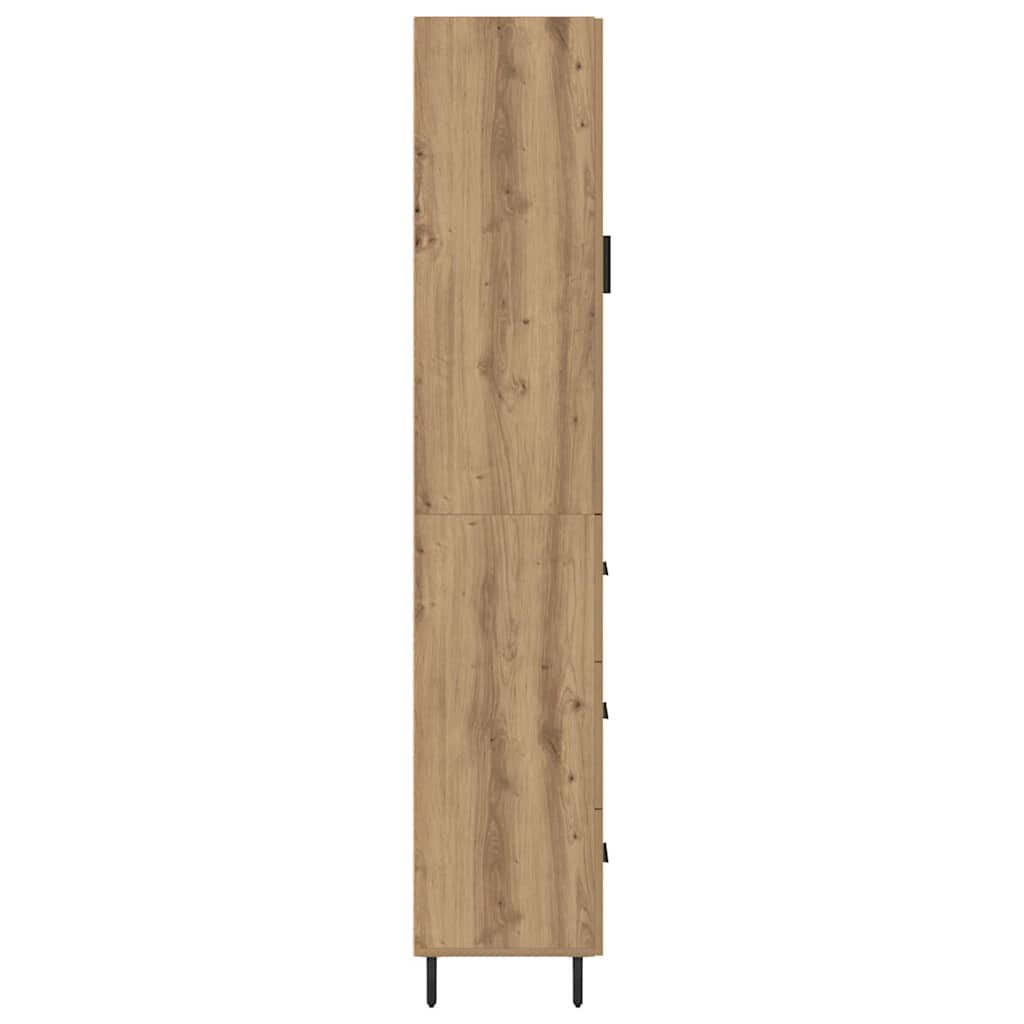Skåp Artisan Ek med låda 34,5 x 34 x 180 cm
