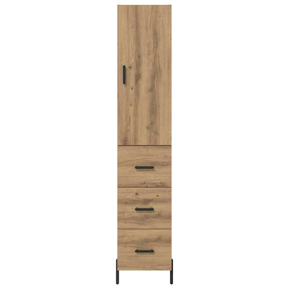 Skåp Artisan Ek med låda 34,5 x 34 x 180 cm