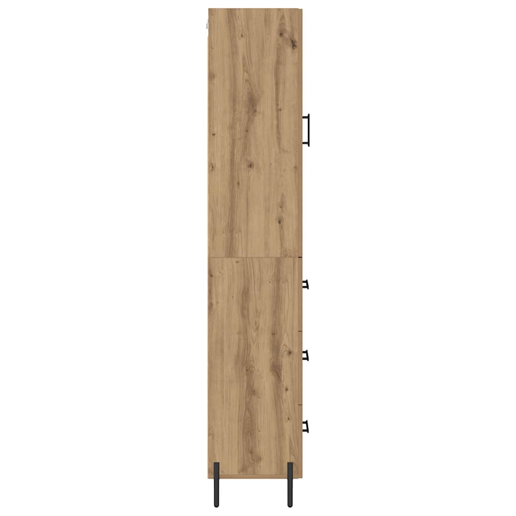Skåp Artisan Ek med låda 34,5 x 34 x 180 cm