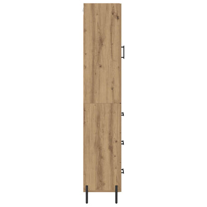 Skåp Artisan Ek med låda 34,5 x 34 x 180 cm