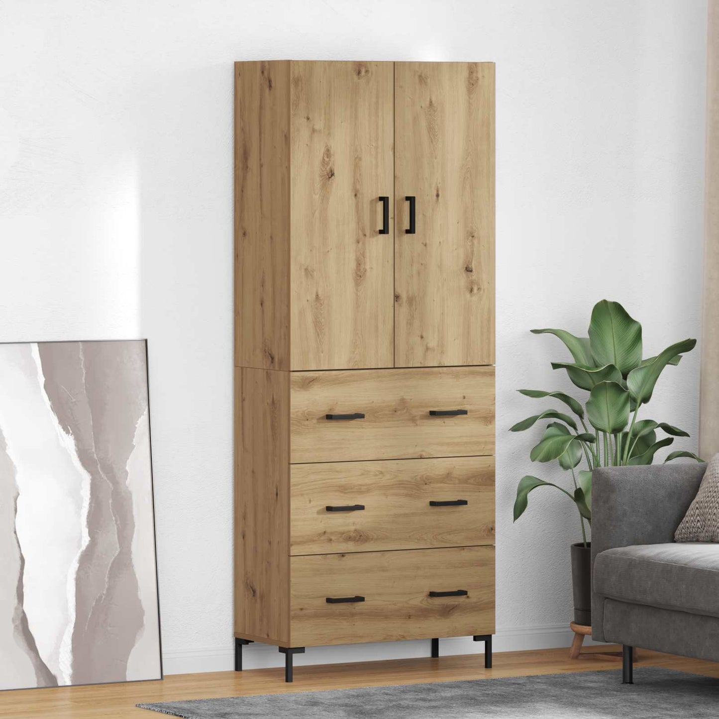 Skåp Artisan Ek 69,5 x 34 x 180 cm