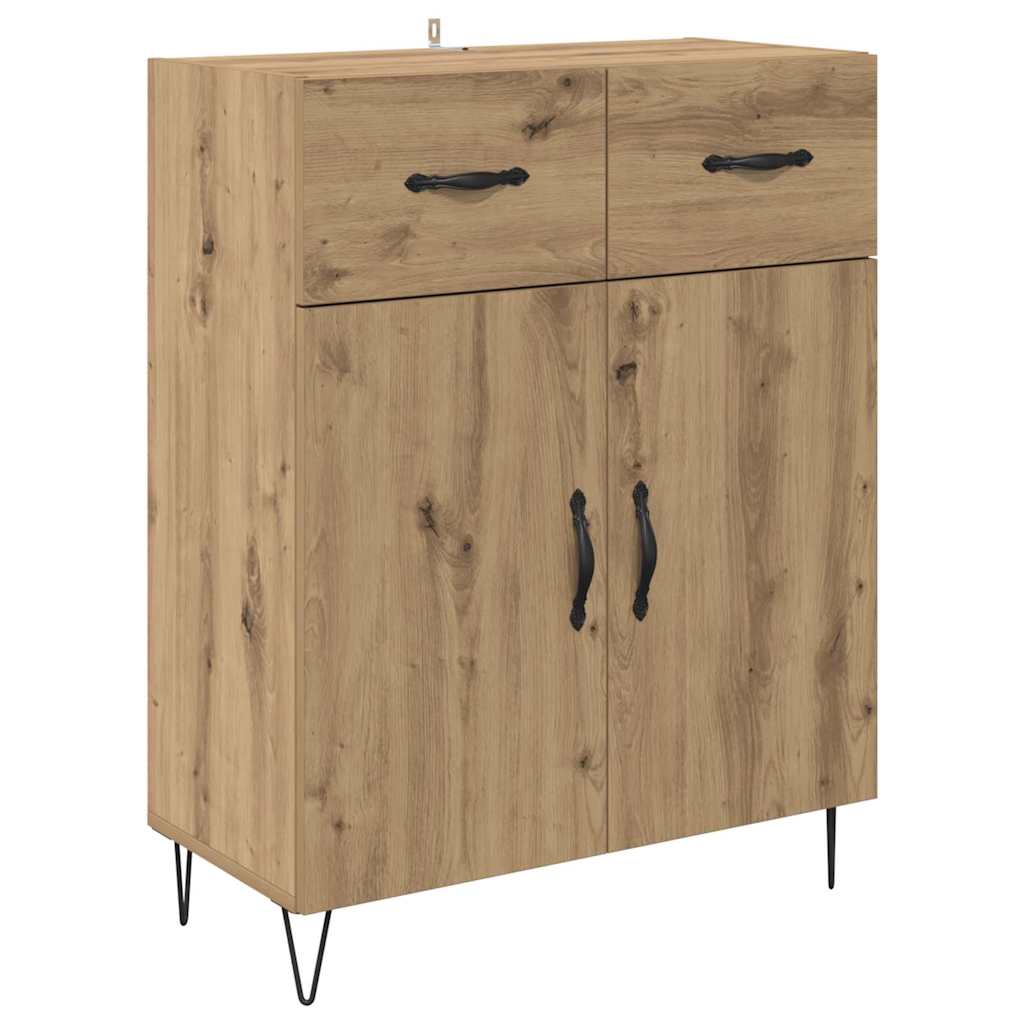 Skåp Artisan Ek med låda 69,5 x 34 x 180 cm