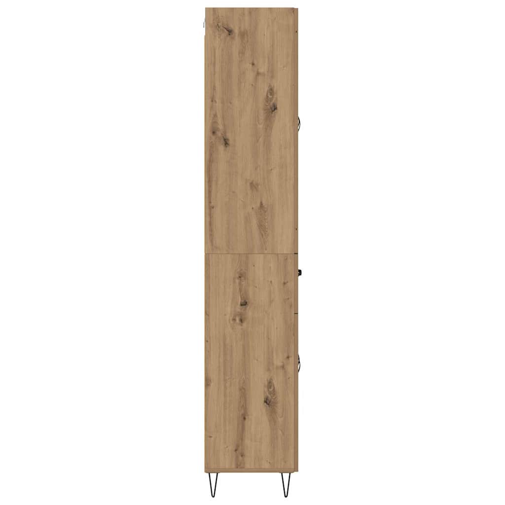 Skåp Artisan Ek med låda 69,5 x 34 x 180 cm