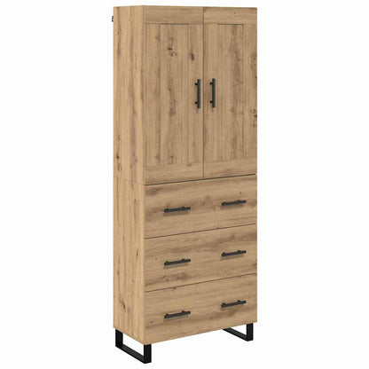 Skåp Artisan Ek med låda 69,5 x 34 x 180 cm