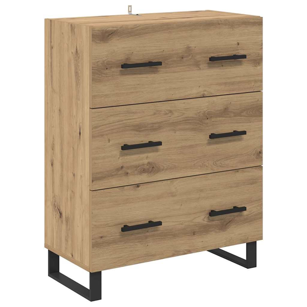 Skåp Artisan Ek med låda 69,5 x 34 x 180 cm