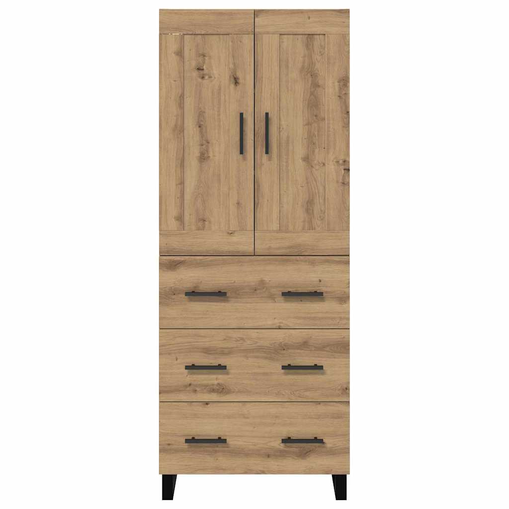 Skåp Artisan Ek med låda 69,5 x 34 x 180 cm