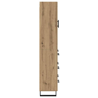 Skåp Artisan Ek med låda 69,5 x 34 x 180 cm