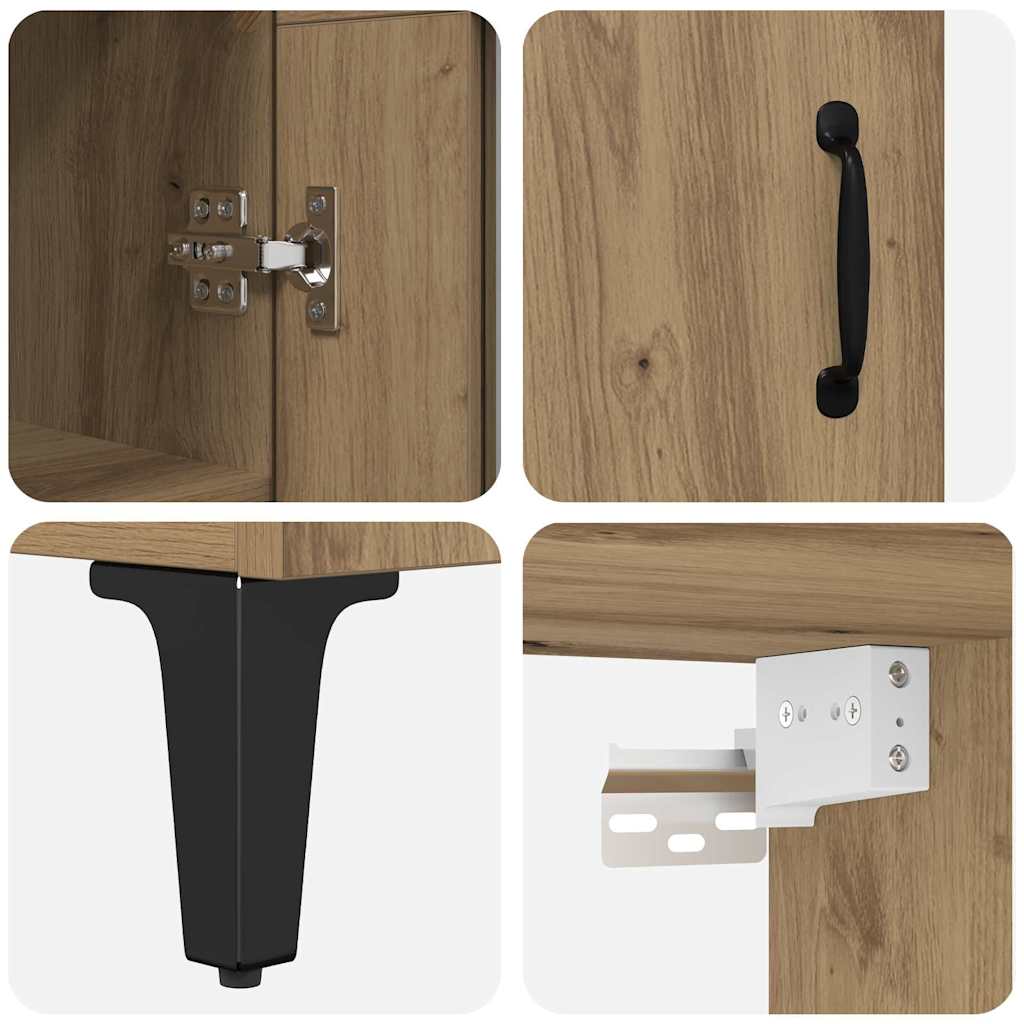 Skåp Artisan Ek 69,5 x 34 x 180 cm Konstruerat trä