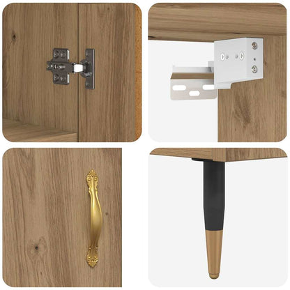 Skåp Artisan Ek 69,5 x 34 x 180 cm Konstruerat trä