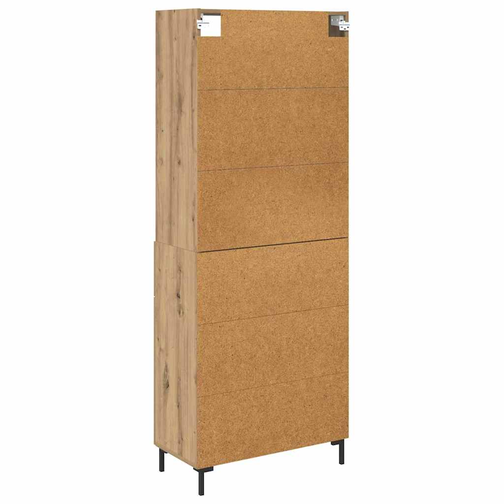 Skåp Artisan Ek med låda 69,5 x 32,5 x 180 cm