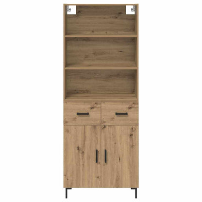 Skåp Artisan Ek med låda 69,5 x 32,5 x 180 cm