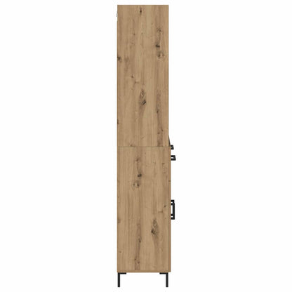 Skåp Artisan Ek med låda 69,5 x 32,5 x 180 cm