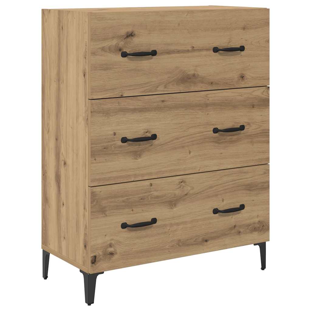 Skåp Artisan Ek med låda 69,5 x 34 x 180 cm