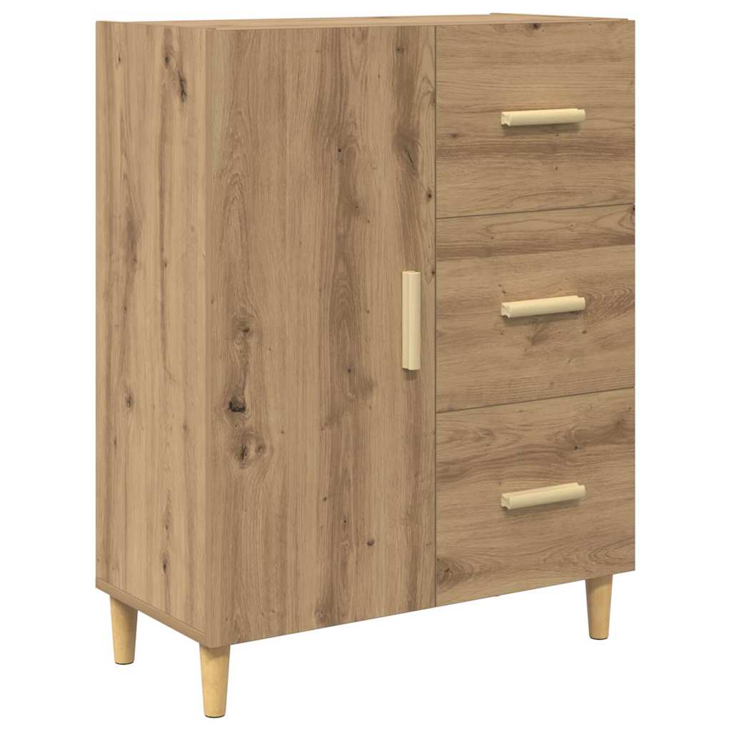 Skåp Artisan Ek med låda 69,5 x 34 x 180 cm