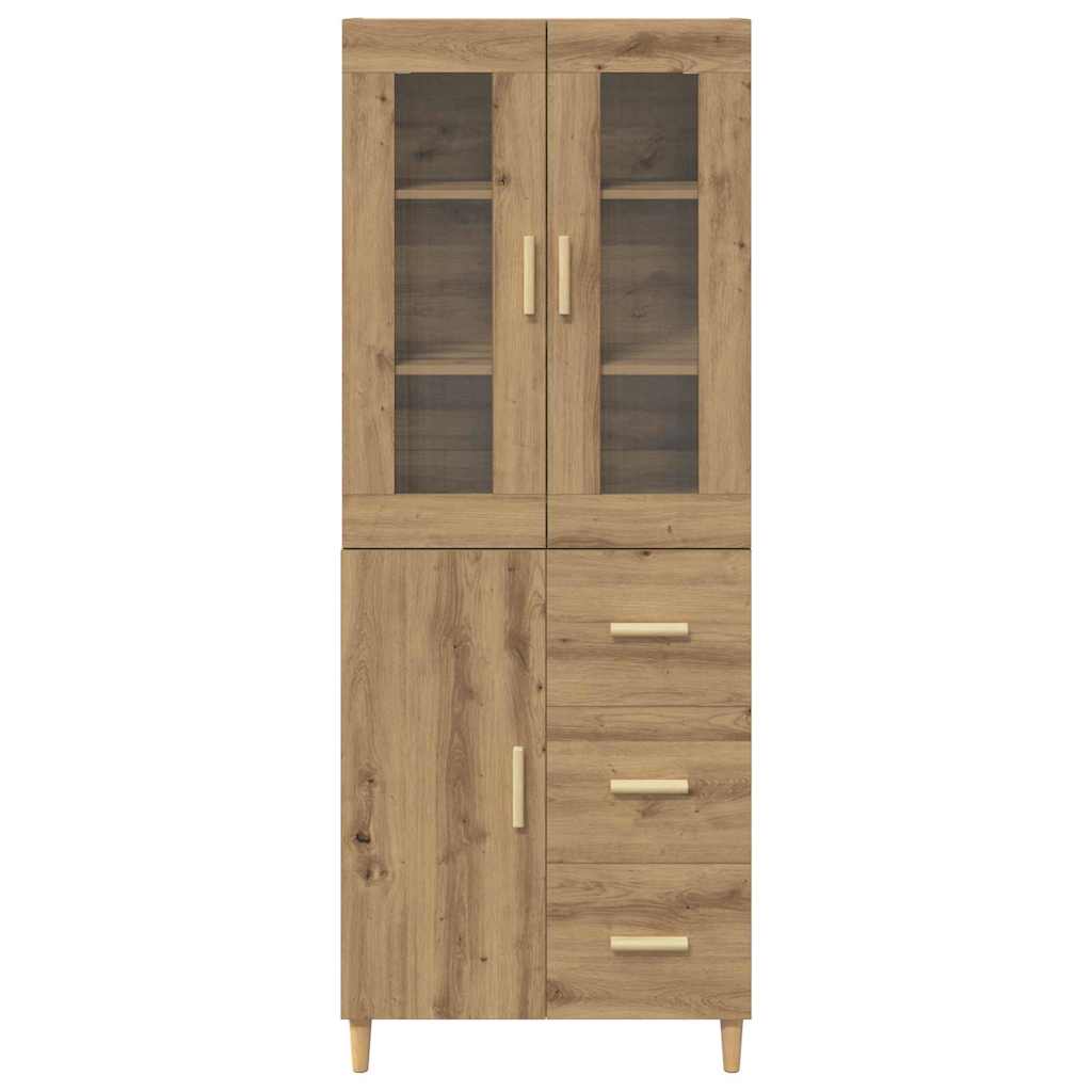Skåp Artisan Ek med låda 69,5 x 34 x 180 cm