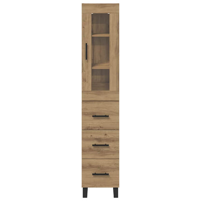 Skåp Artisan Ek med låda 69,5 x 34 x 180 cm