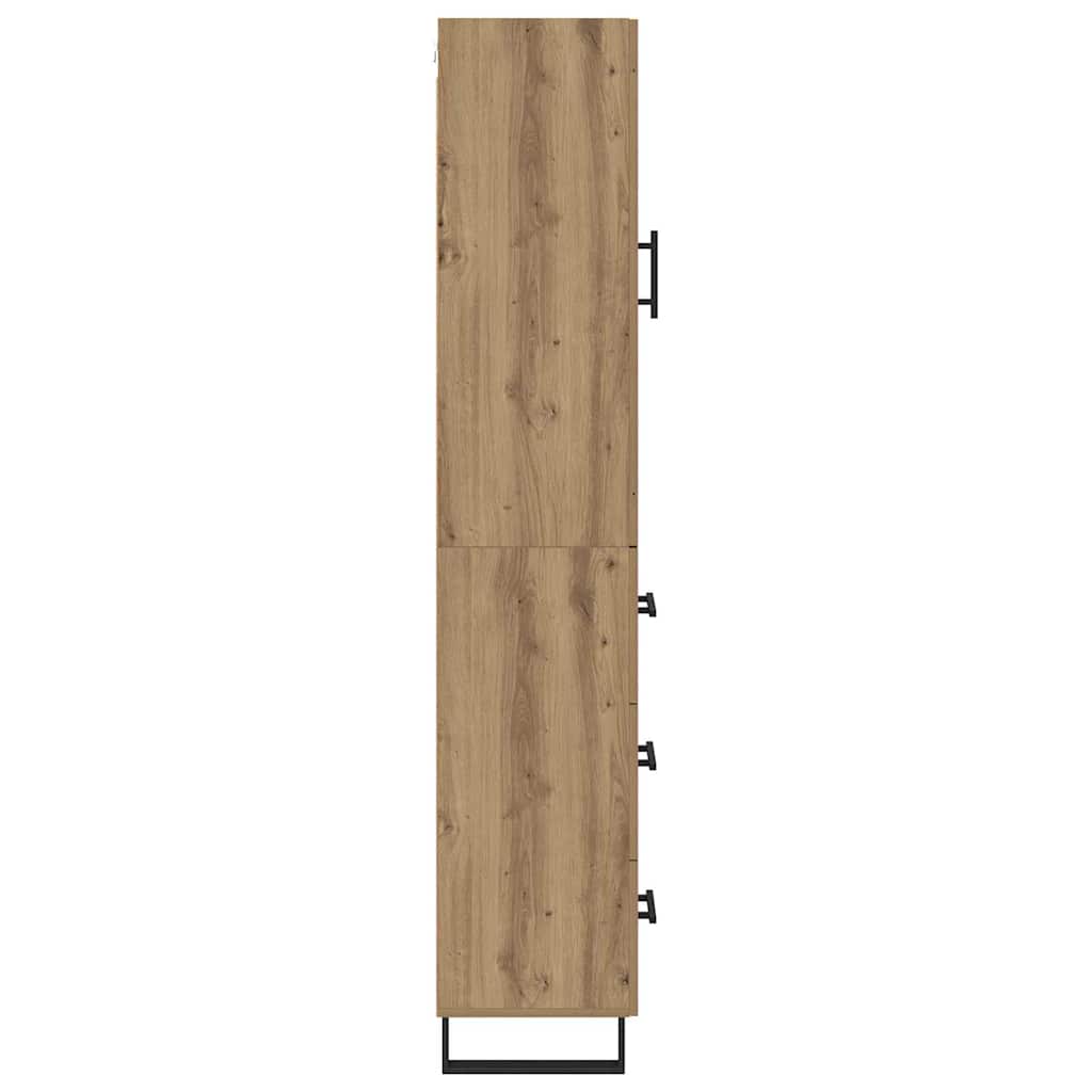 Skåp Artisan Ek med låda 69,5 x 34 x 180 cm