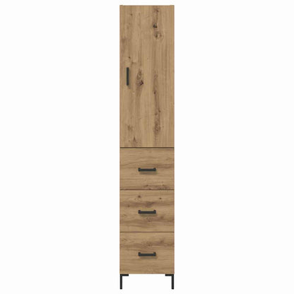 Skåp Artisan Ek med låda 69,5 x 34 x 180 cm