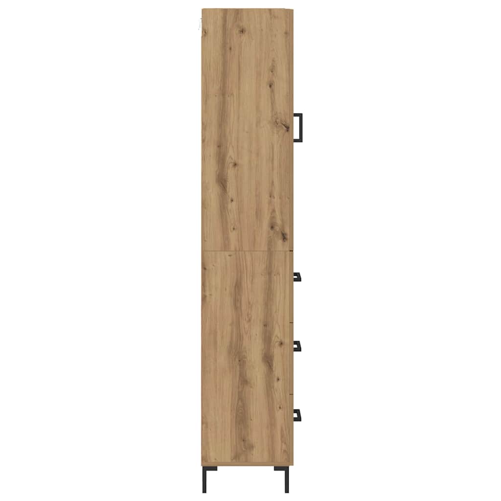 Skåp Artisan Ek med låda 69,5 x 34 x 180 cm