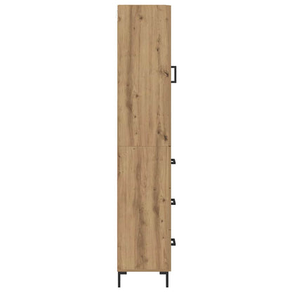 Skåp Artisan Ek med låda 69,5 x 34 x 180 cm
