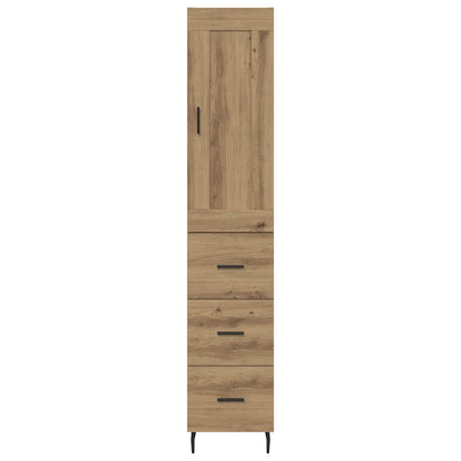 Skåp Artisan Ek med låda 34,5 x 34 x 180 cm