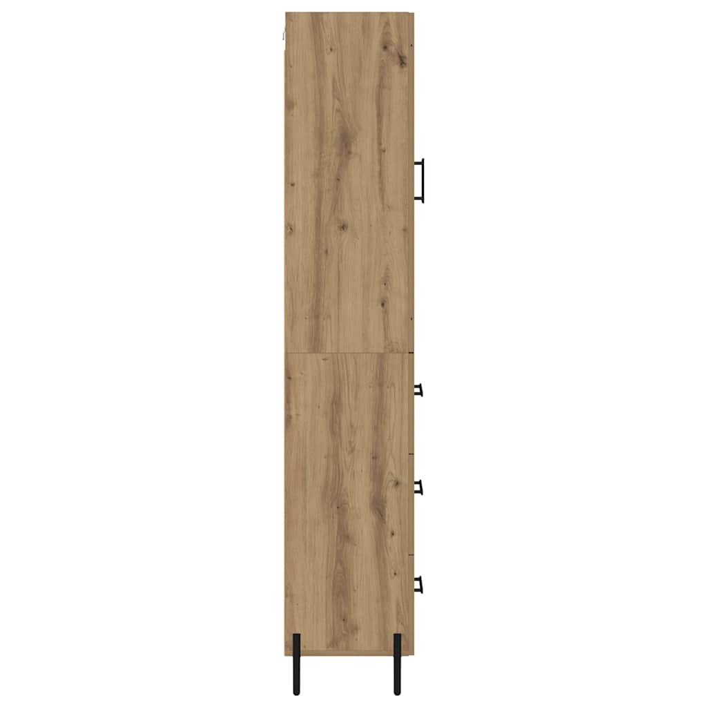 Skåp Artisan Ek med låda 34,5 x 34 x 180 cm