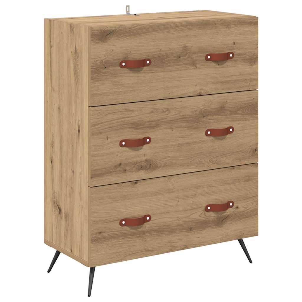 Skåp Artisan Ek med låda 69,5 x 34 x 180 cm