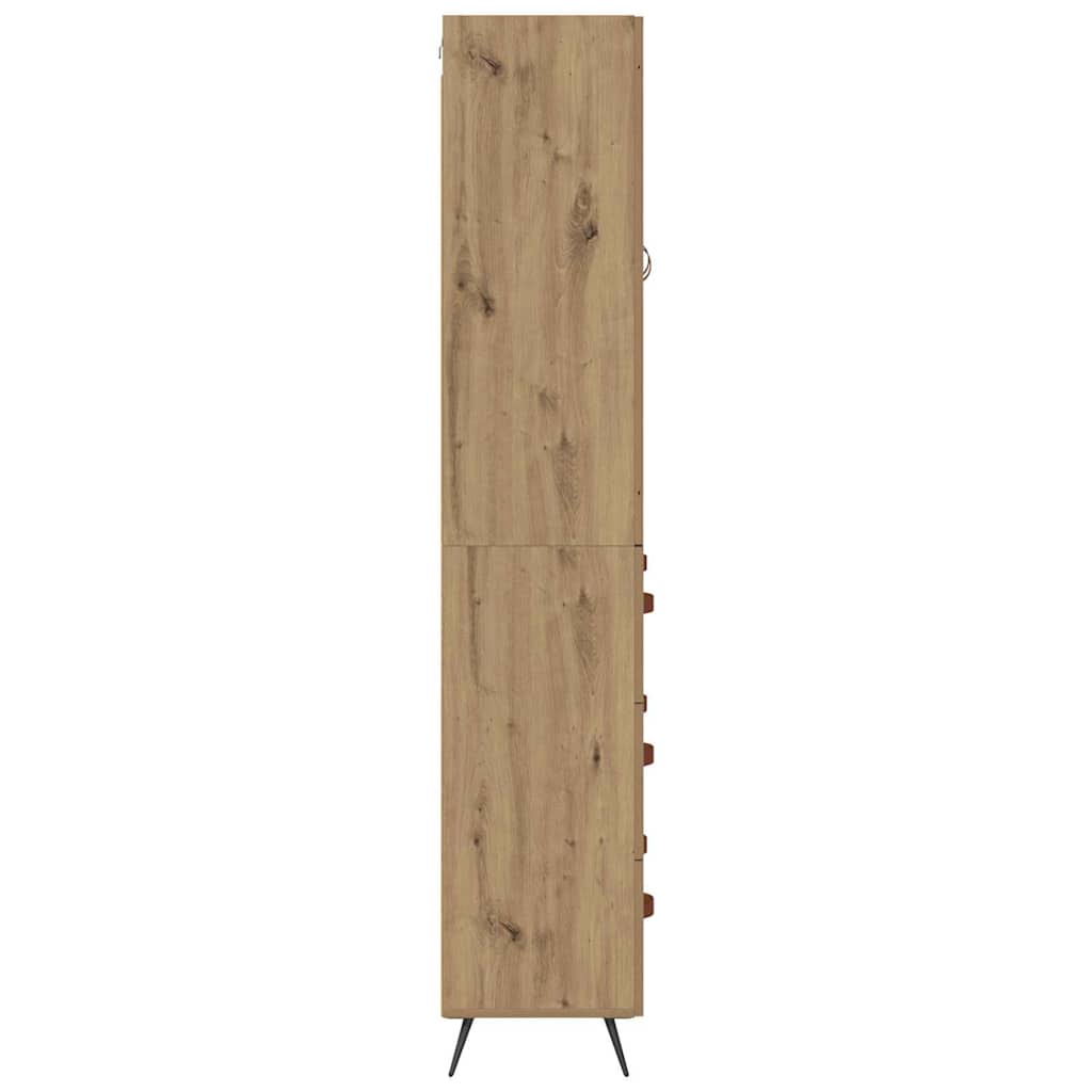 Skåp Artisan Ek med låda 69,5 x 34 x 180 cm