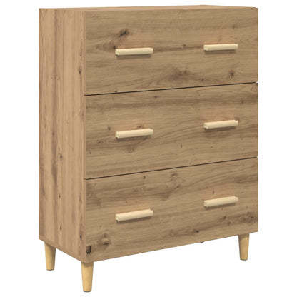 Skåp Artisan Ek med låda 69,5 x 32,5 x 180 cm