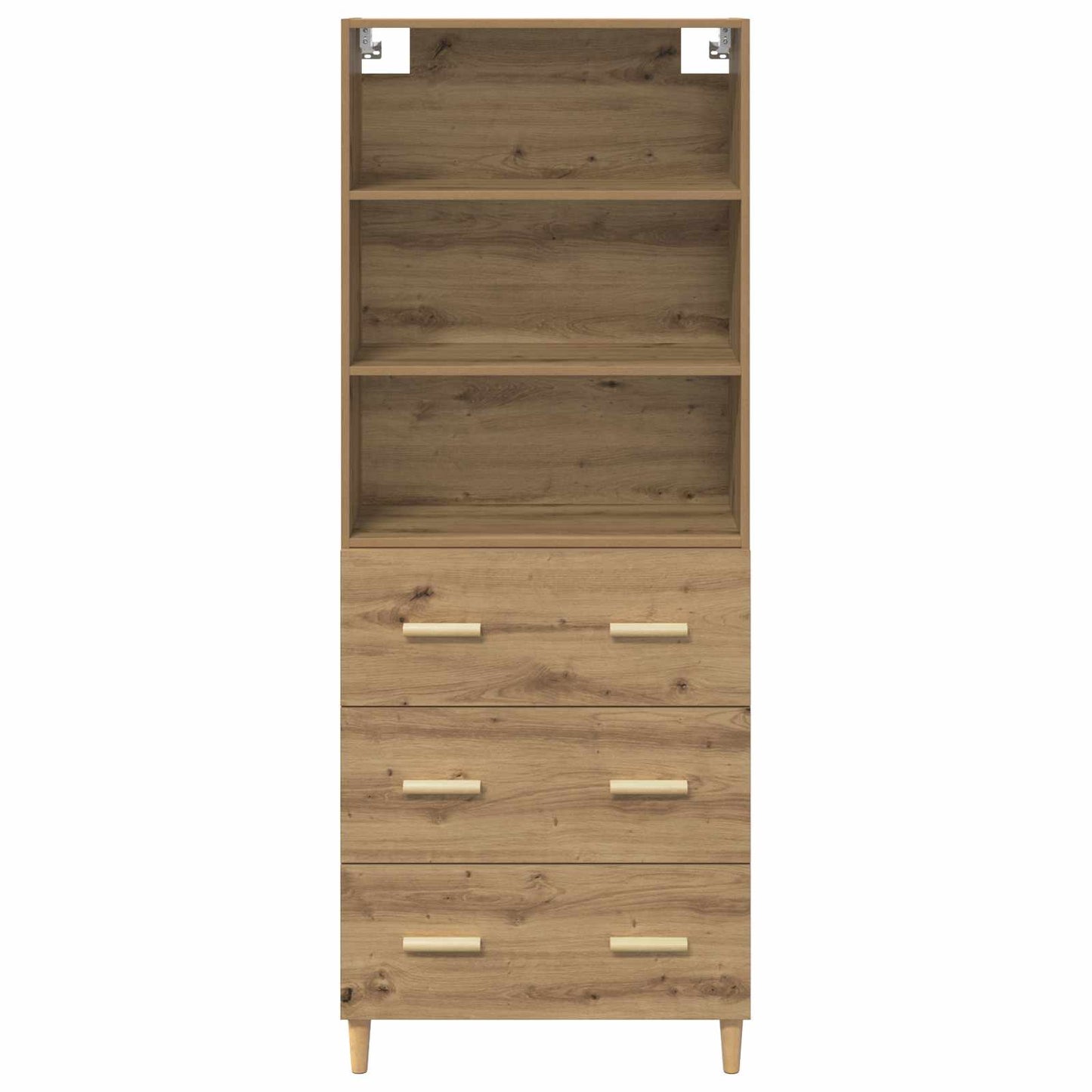 Skåp Artisan Ek med låda 69,5 x 32,5 x 180 cm