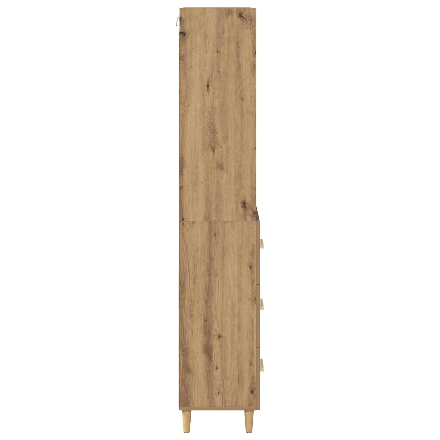 Skåp Artisan Ek med låda 69,5 x 32,5 x 180 cm