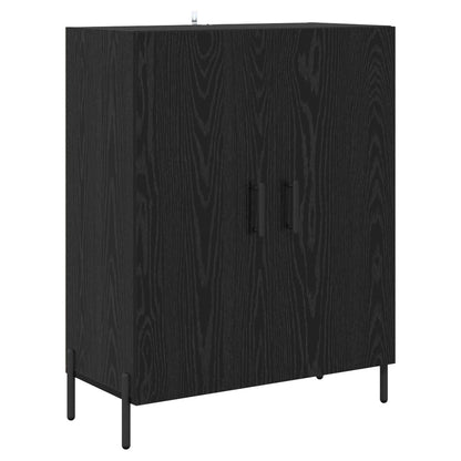 Skåp Svart Ek 69,5 x 34 x 180 cm