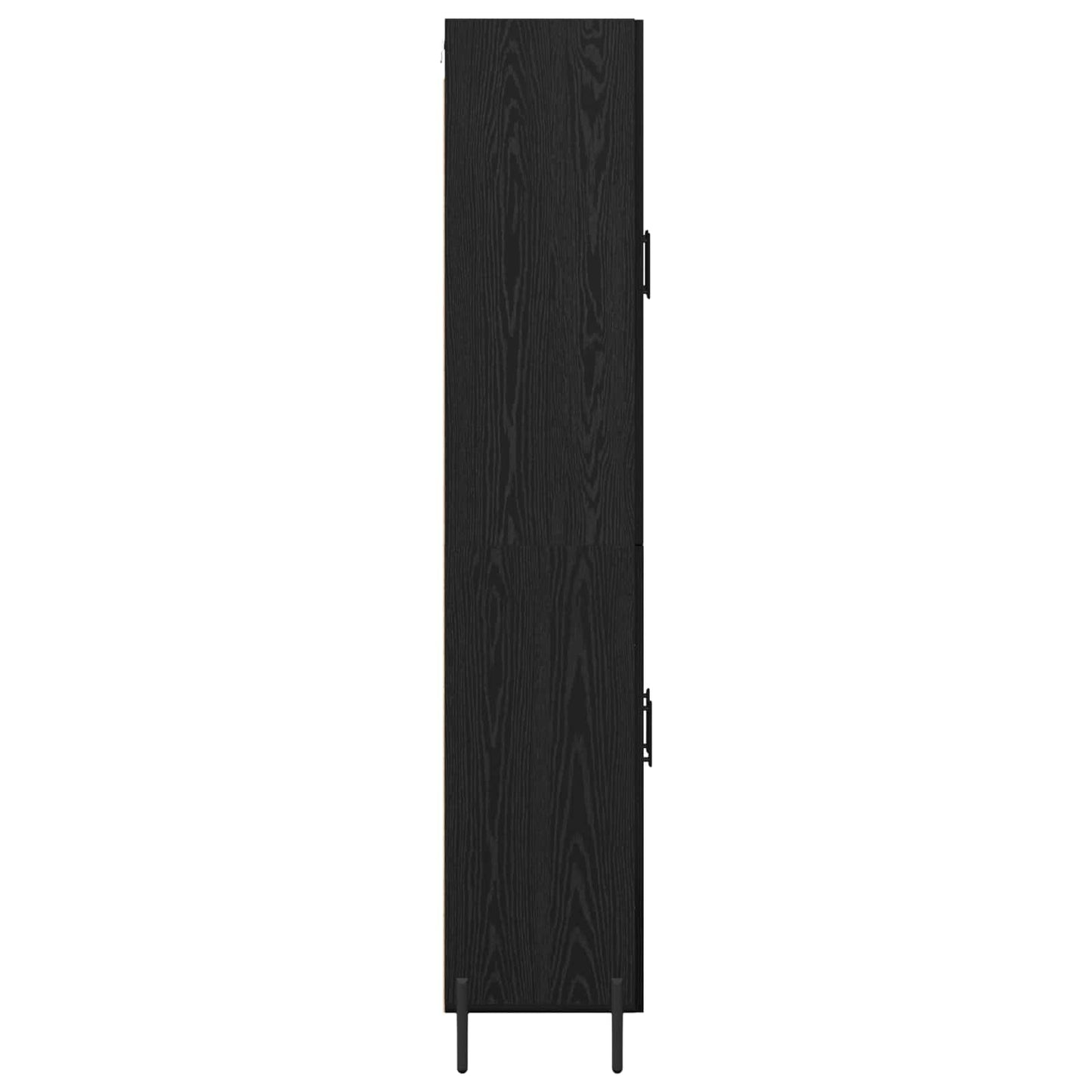 Skåp Svart Ek 69,5 x 34 x 180 cm