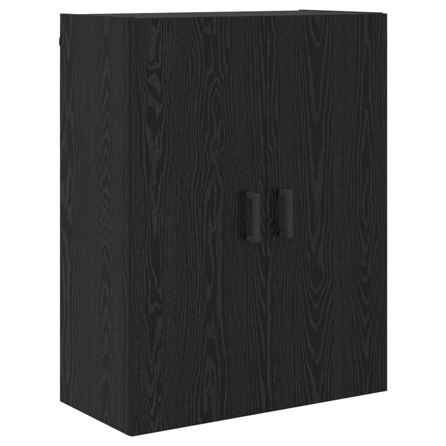 Skåp Svart Ek 69,5 x 34 x 180 cm