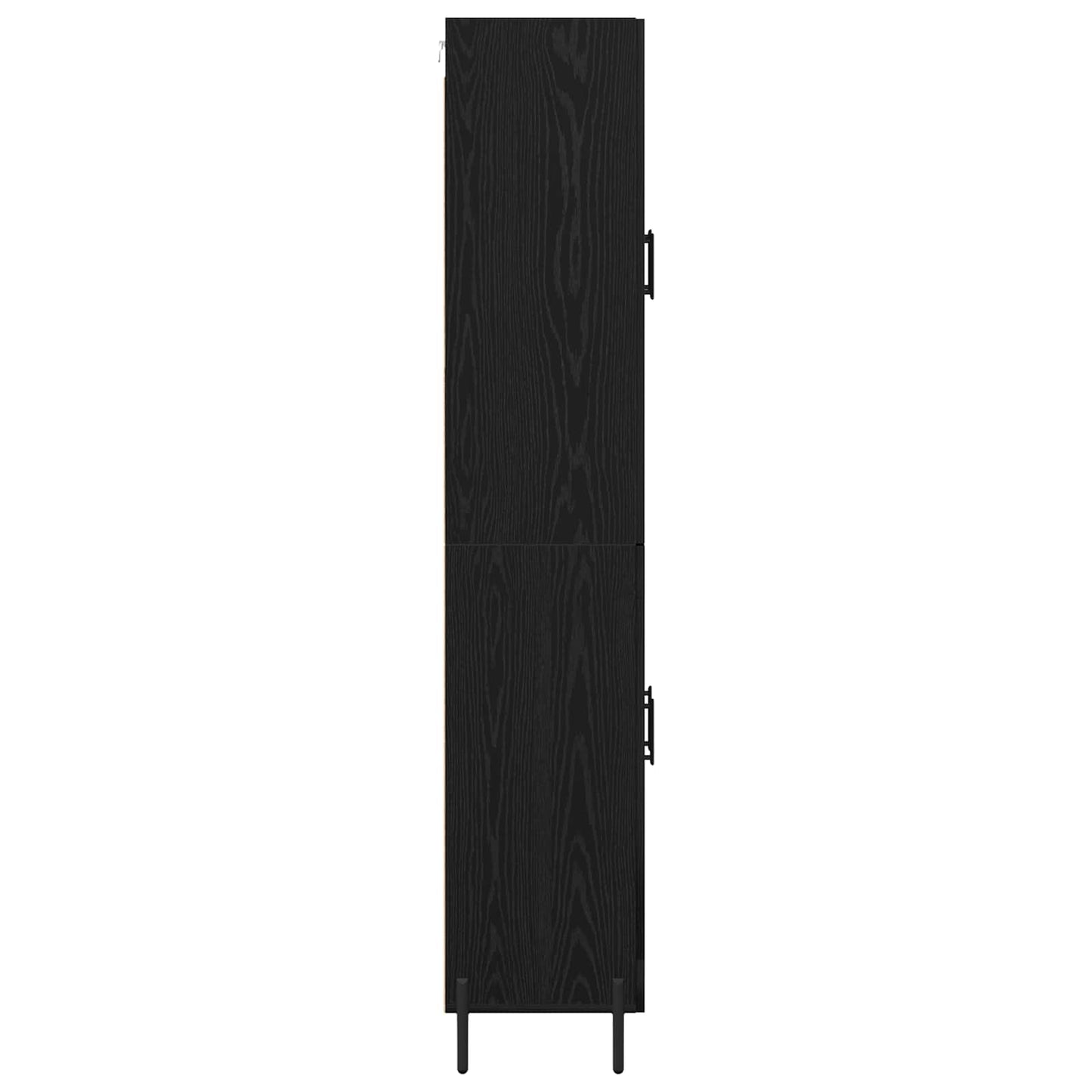Skåp Svart Ek 69,5 x 34 x 180 cm