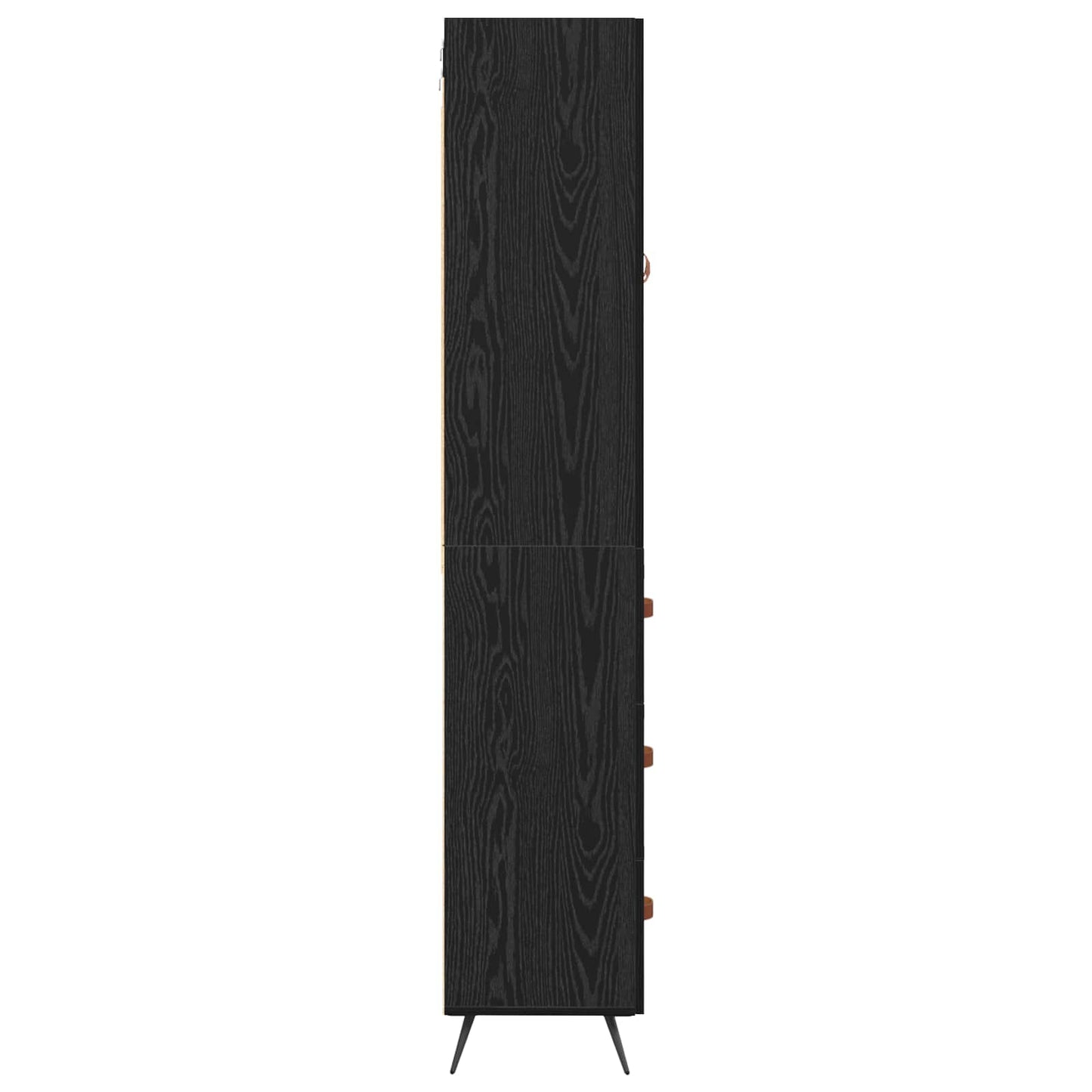 Skåp Svart Ek 69,5 x 34 x 180 cm
