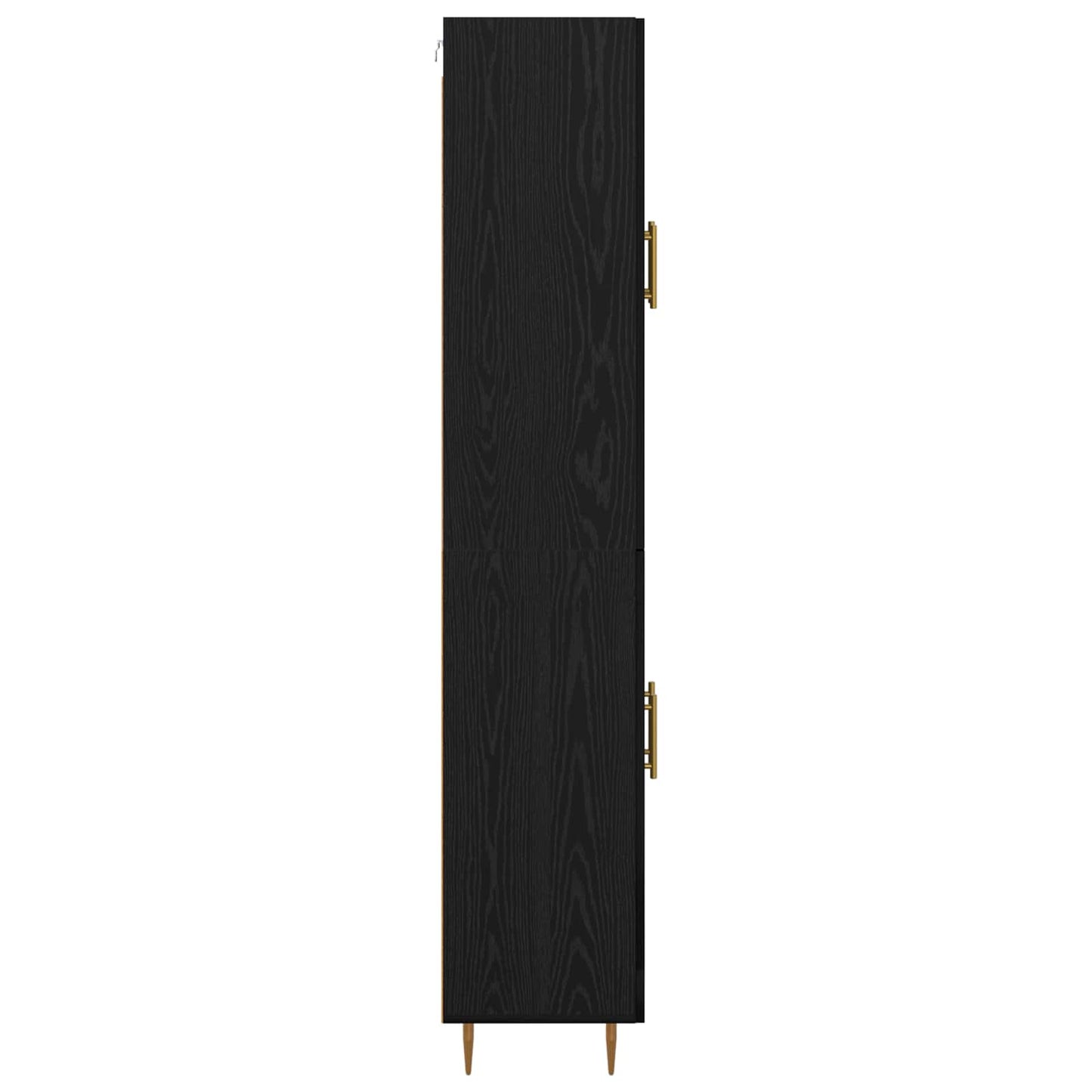 Skåp Väggmonterad Svart Ek 69,5 x 34 x 180 cm Konstruerat trä