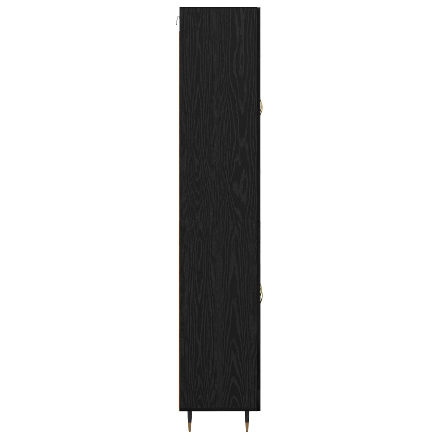 Skåp Svart Ek 69,5 x 34 x 180 cm